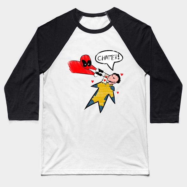 The Chatty Mercenary Baseball T-Shirt by  THIS JUTSU